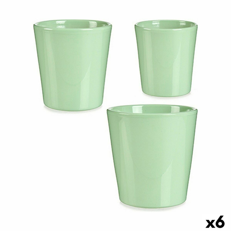 Set de Macetas Verde Arcilla (6 Unidades) Set de Macetas Verde Arcilla (6 Unidades)