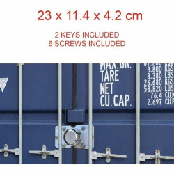Candado de llave Master Lock Zinc Rectangular (4 Unidades)