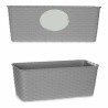 Jardinera Autorriego Stefanplast Gris Plástico 13 x 11 x 29 cm (12 Un