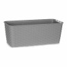 Jardinera Autorriego Stefanplast Gris Plástico 13 x 11 x 29 cm (12 Un