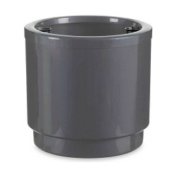 Maceta Autorriego Plateado Polipropileno (2 Unidades) (38 x 37,5 x 38