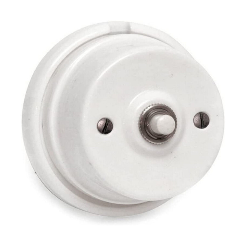 Interruptor EDM vintage Porcelana Blanco Interruptor EDM vintage Porcelana Blanco