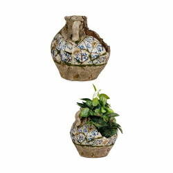 Figura Decorativa para Jardín Jarrón Poliresina 28,5 x 28 x 28,5 cm