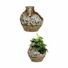 Figura Decorativa para Jardín Jarrón Poliresina 28,5 x 28 x 28,5 cm