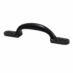 Tirador para puerta EDM Negro Acero 155 mm