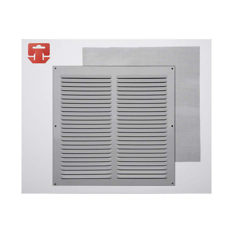 Rejilla Fepre Mosquitera Aluminio Cromado (30 x 30 cm) Rejilla Fepre Mosquitera Aluminio Cromado (30 x 30 cm)