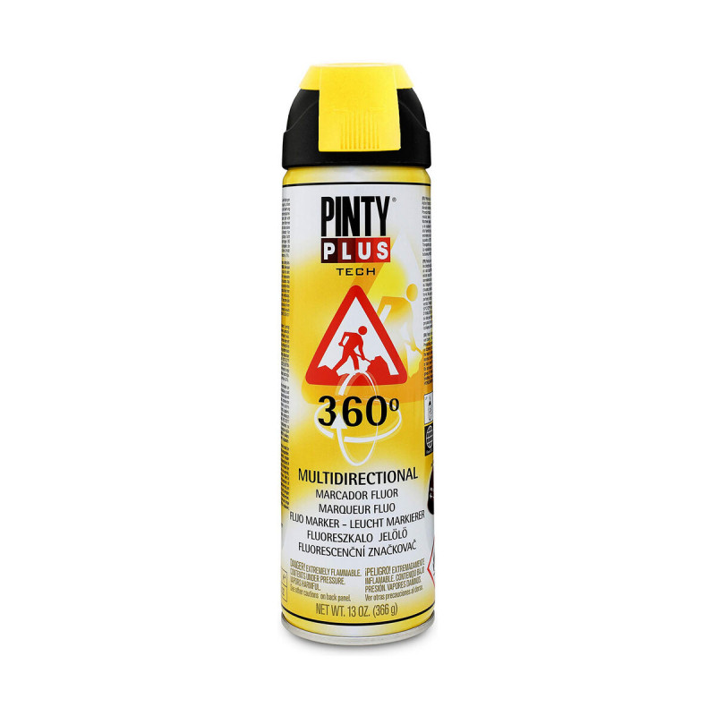 Pintura en spray Pintyplus Tech T146 360º Amarillo 500 ml Pintura en spray Pintyplus Tech T146 360º Amarillo 500 ml