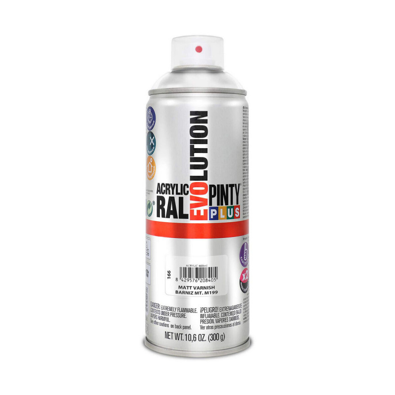 Barniz en Spray Pintyplus Evolution M199 400 ml Mate Incoloro Barniz en Spray Pintyplus Evolution M199 400 ml Mate Incoloro