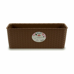 Jardinera Stefanplast Beige Plástico 39 x 13,5 x 15,5 cm (12 Unidades