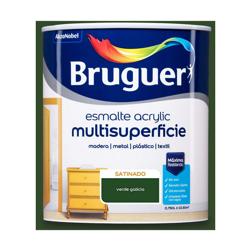 Esmalte acrílico Bruguer 5057506 Galicia Green 750 ml Satinado Esmalte acrílico Bruguer 5057506 Galicia Green 750 ml Satinado