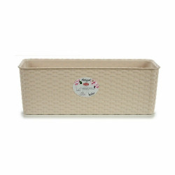 Jardinera Stefanplast Beige Plástico 17,5 x 16 x 48,5 cm (12 Unidades