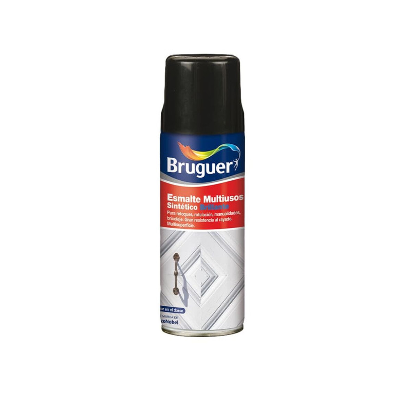 Esmalte sintético Bruguer 5197989 Spray Multiusos Negro 400 ml Esmalte sintético Bruguer 5197989 Spray Multiusos Negro 400 ml