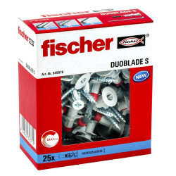 Tacos y tornillos Fischer 44 mm (25 Unidades)