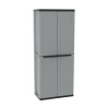 Armario Escobero Terry JLine 368 Gris Negro/Gris Resina Plástico 68 x