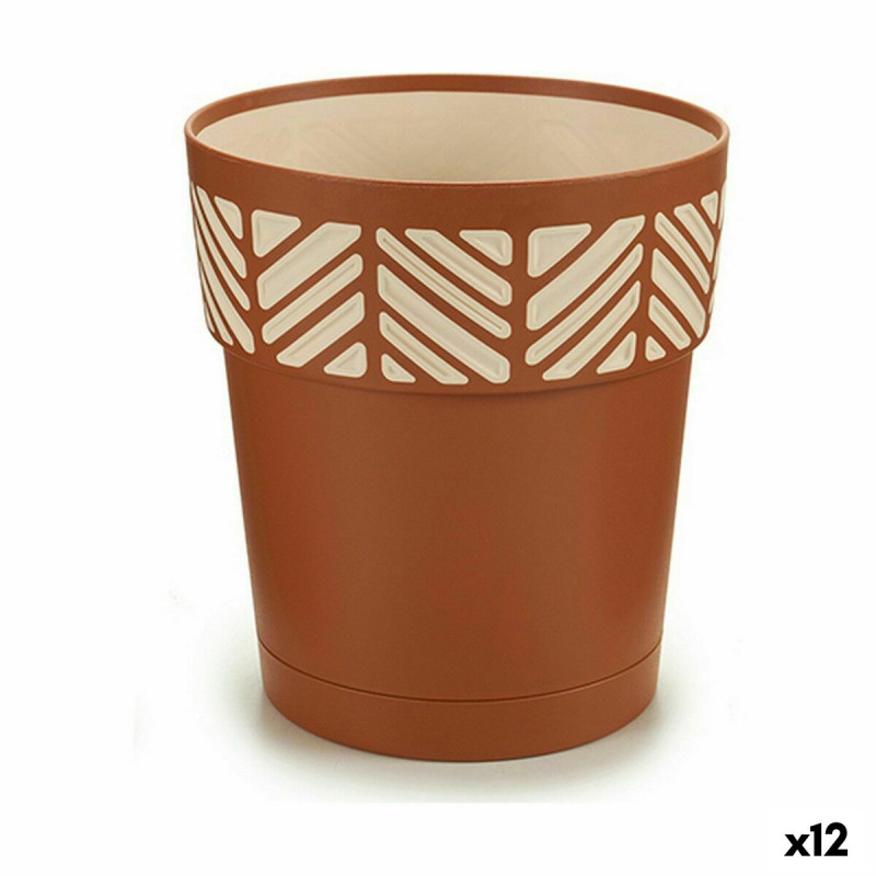 Maceta Autorriego Stefanplast Orfeo Terracota Plástico 15 x 15 x 15 c