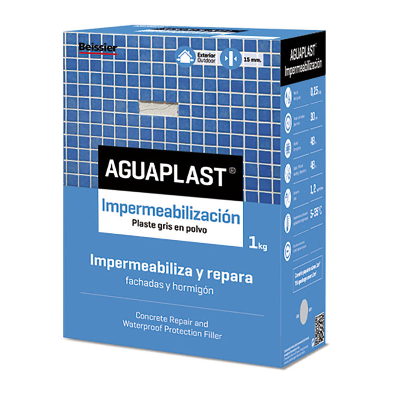Plaste en polvo Aguaplast 70043-001 Gris 1 kg Plaste en polvo Aguaplast 70043-001 Gris 1 kg
