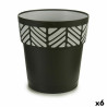Maceta Autorriego Stefanplast Orfeo Antracita Plástico 25 x 25 x 25 c