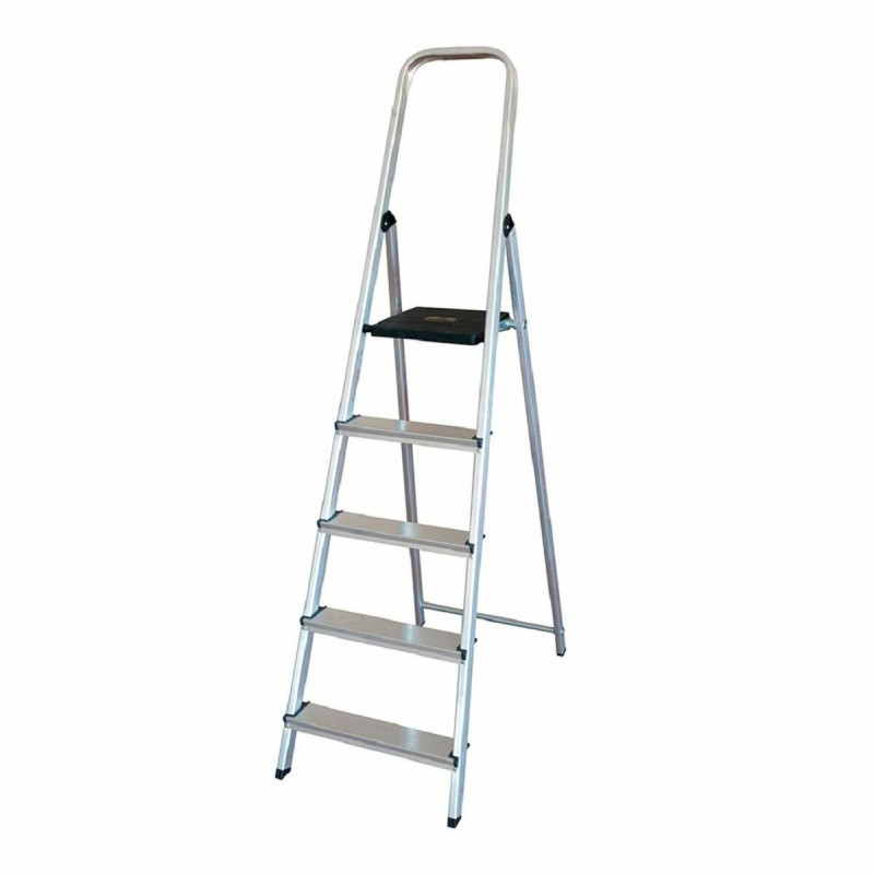 Escalera plegable de 5 peldaños EDM Aluminio (45 x 10,5 x 172 cm) Escalera plegable de 5 peldaños EDM Aluminio (45 x 10,5 x 172 cm)