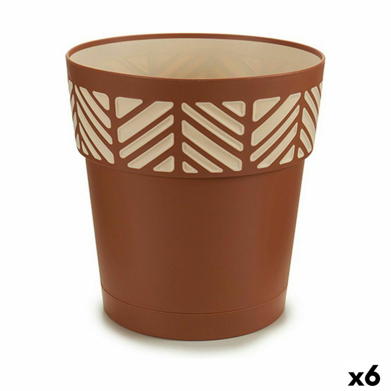 Maceta Autorriego Stefanplast Orfeo Terracota Plástico 25 x 25 x 25 c