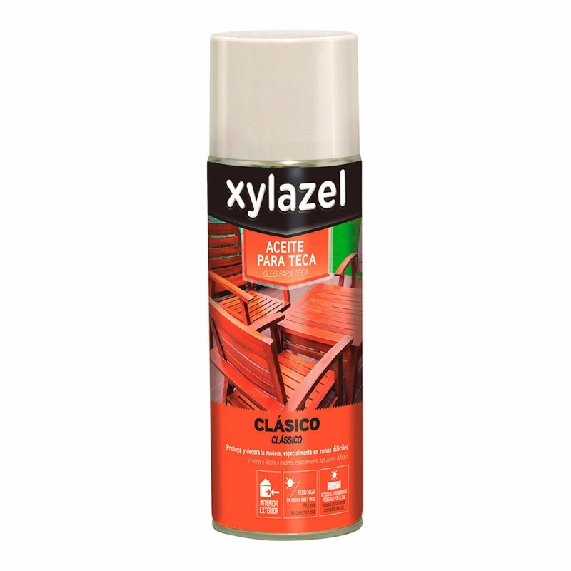 Aceite para teca Xylazel Classic 5396270 Spray Teca 400 ml Mate Aceite para teca Xylazel Classic 5396270 Spray Teca 400 ml Mate