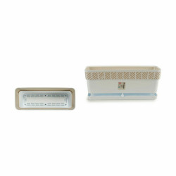 Jardinera Autorriego Stefanplast Orfeo Blanco Plástico 18,5 x 17 x 49