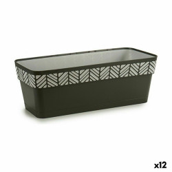 Jardinera Autorriego Stefanplast Orfeo Antracita Plástico 18 x 17 x 4