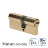 Cilindro EDM 150 ml Dorado Latón Leva Corta (70 mm)