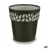 Maceta Autorriego Stefanplast Cloe Antracita Plástico 19 x 19 x 19 cm