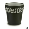 Maceta Autorriego Stefanplast Cloe Antracita Plástico 25 x 25 x 25 cm