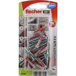 Tacos y tornillos Fischer duopower Tacos y tornillos 18 Unidades (5 x