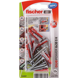 Tacos y tornillos Fischer duopower Tacos y tornillos 12 Unidades (6 x