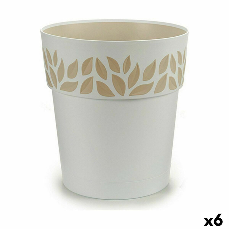Maceta Autorriego Stefanplast Cloe Blanco Plástico 29 x 29 x 29 cm (6