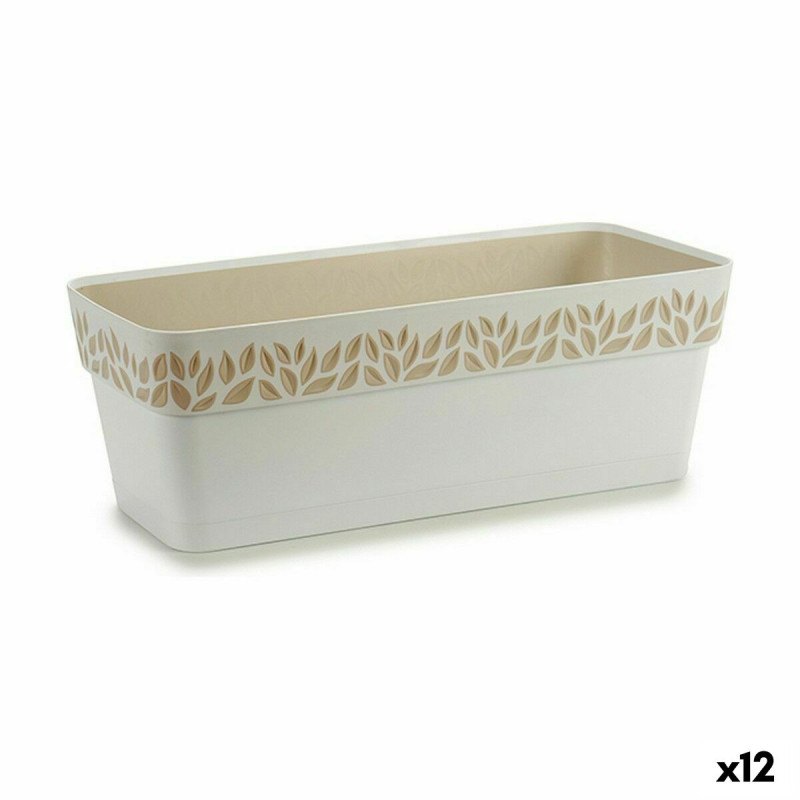 Jardinera Autorriego Stefanplast Cloe Blanco Plástico 49,5 x 17 x 19 Jardinera Autorriego Stefanplast Cloe Blanco Plástico 49,5 x 17 x 19