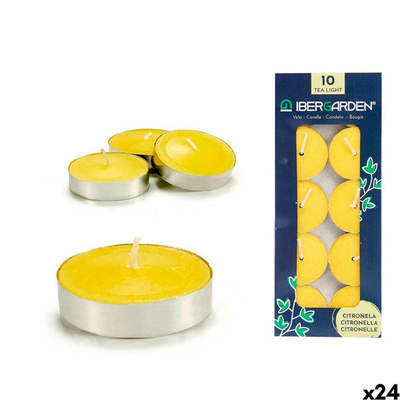 Set de Velas Citronela Amarillo (24 Unidades) Set de Velas Citronela Amarillo (24 Unidades)