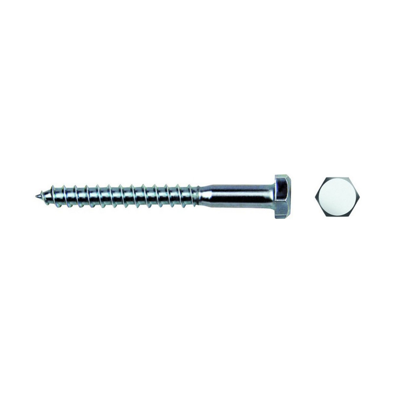 Caja de tornillos CELO Ø 6 mm 100 mm Hexagonal 200 Unidades Zincado Caja de tornillos CELO Ø 6 mm 100 mm Hexagonal 200 Unidades Zincado