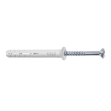 Tacos y tornillos CELO NP Cabeza plana Acero Zincado 6 x 35 mm (100 Un