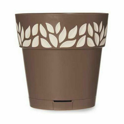 Maceta Autorriego Stefanplast Cloe Marrón Plástico 15 x 15 x 15 cm (