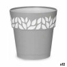 Maceta Autorriego Stefanplast Cloe Gris Plástico 19 x 19 x 19 cm (12