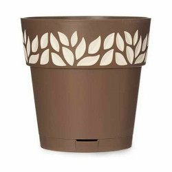 Maceta Autorriego Stefanplast Cloe Marrón Plástico 19 x 19 x 19 cm (