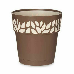 Maceta Autorriego Stefanplast Cloe Marrón Plástico 19 x 19 x 19 cm (