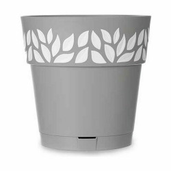 Maceta Autorriego Stefanplast Cloe Gris Plástico 25 x 25 x 25 cm (6 U