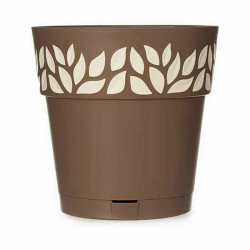 Maceta Autorriego Stefanplast Cloe Marrón Plástico 25 x 25 x 25 cm (