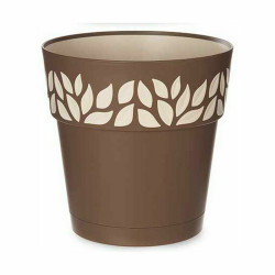 Maceta Autorriego Stefanplast Cloe Marrón Plástico 25 x 25 x 25 cm (