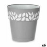 Maceta Autorriego Stefanplast Cloe Gris Plástico 29 x 29 x 29 cm (6 U