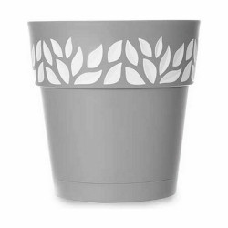 Maceta Autorriego Stefanplast Cloe Gris Plástico 29 x 29 x 29 cm (6 U