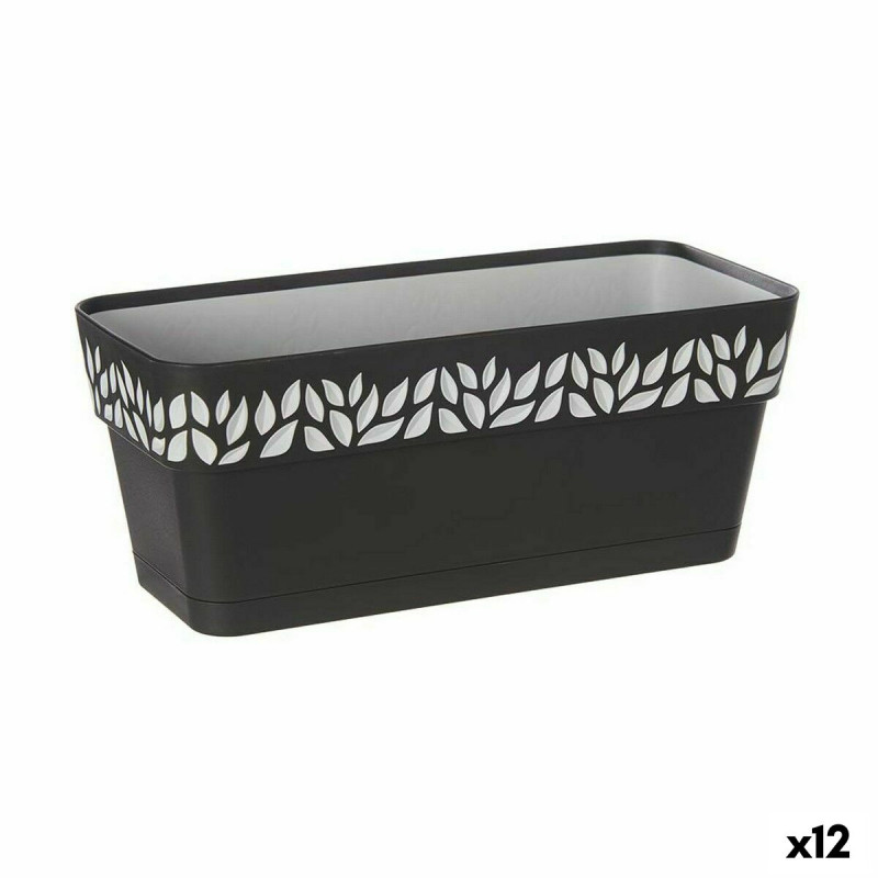 Jardinera Autorriego Stefanplast Cloe Antracita Plástico 13,3 x 12,3 Jardinera Autorriego Stefanplast Cloe Antracita Plástico 13,3 x 12,3