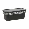Jardinera Autorriego Stefanplast Cloe Antracita Plástico 13,3 x 12,3