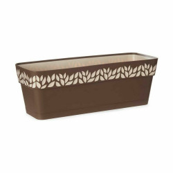 Jardinera Autorriego Stefanplast Cloe Marrón Plástico 49,5 x 17 x 19