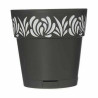 Maceta Autorriego Stefanplast Gaia Antracita Plástico 15 x 15 x 15 cm