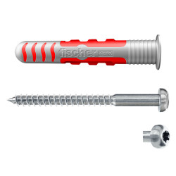 Tacos y tornillos Fischer DuoSeal 557728 S A2 Impermeables Ø 8 x 48 m